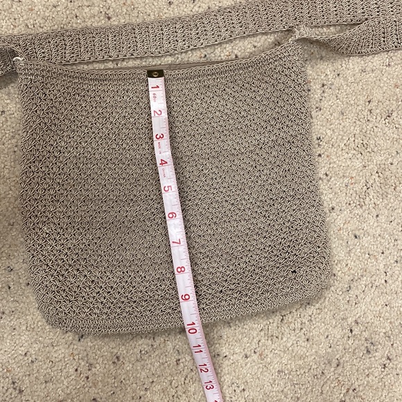 Macramé shoulder bag with attached coin purse - Picture 5 of 6